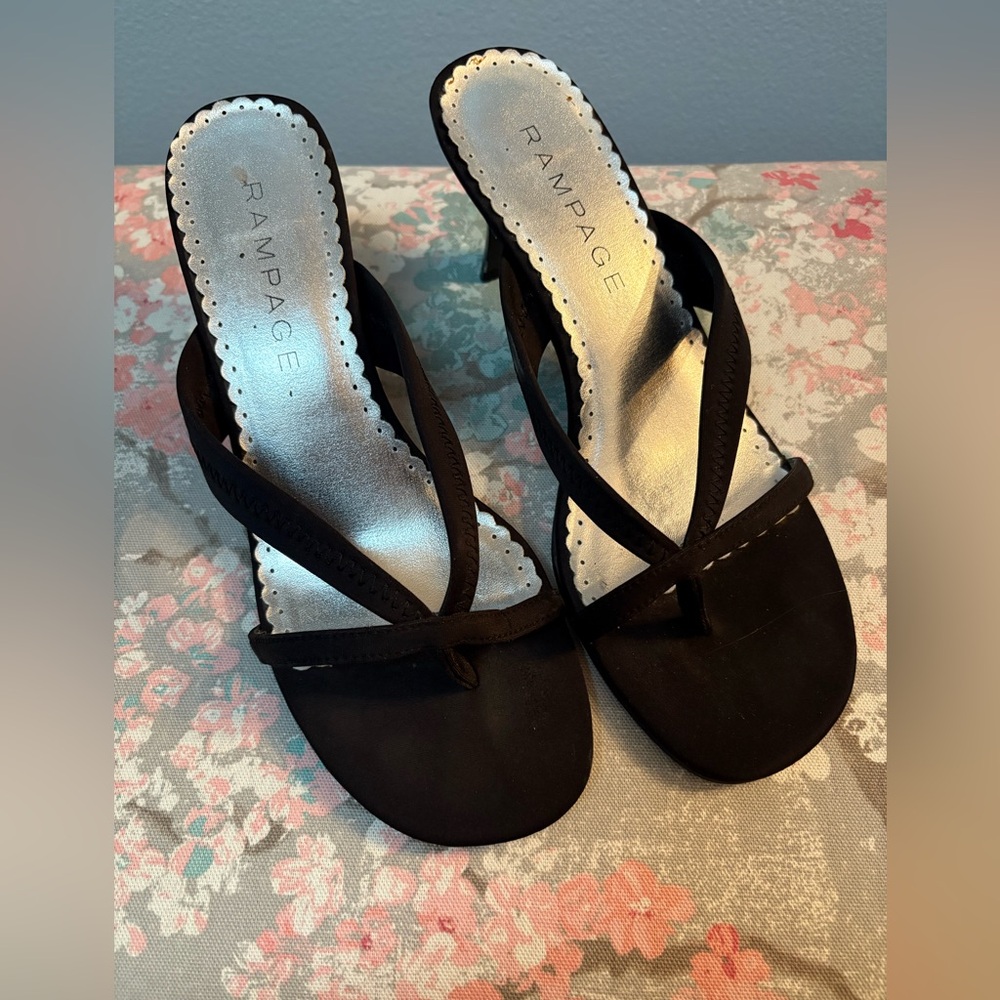Rampage Madison Black Strappy Women’s Heeled Sandals